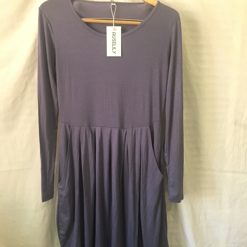 Lavender Auselily Dress w/ PocKeTs - Picture 8 of 8